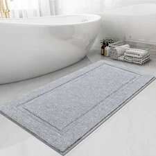 SHACOS 20x47" Super Soft Non-Slip Washable Long Bathroom Rug Runner Mat