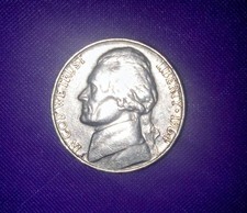 Jefferson 5C Nickel 1964 Circulated Monticello Reverse Thomas Jefferson Obverse