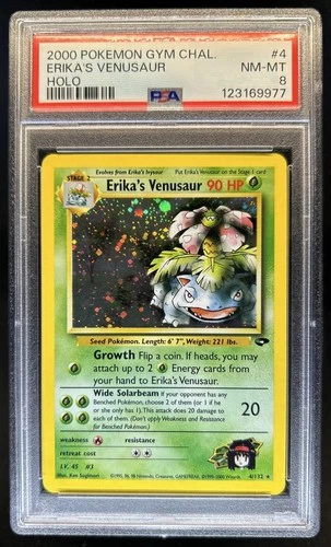 2000 Pokemon Gym Challenge Erika's Venusaur Holo #4/132 PSA 8