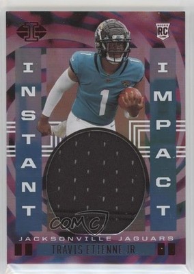2021 Panini Illusions Instant Impact Red 86/99 Travis Etienne Jr Rookie RC 0c3