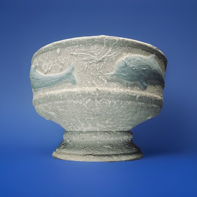 Figural Rosenthal Netter Vase With Sea life Dolphin Original Sticker Numbered!