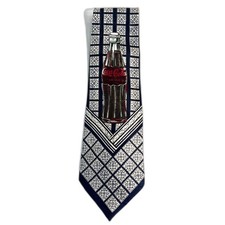 Vintage Coca Cola Men's Tie 100% Silk