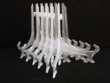 Lot of 6 Plastic Display Stands, 7" x 4", Collector Plates, Frames, Photos, 425