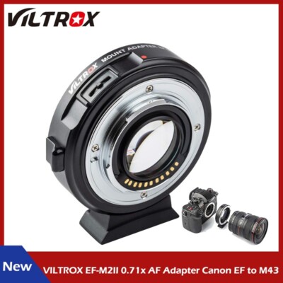 VILTROX EF-M2II 0.71x AF Speed Booster Reducer Adapter Canon EF to M43 MFT