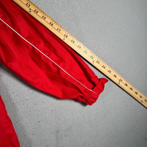 Nike Windbreaker Jacket Mens XS Red Half Zip Lightweight Mesh Lined Sportswear - Picture 8 of 12