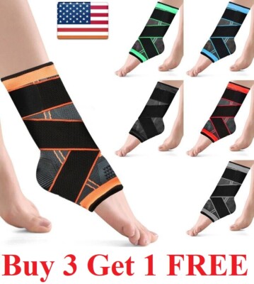 Ankle Support Brace Compression Adjustable Heel Stabilizer Foot Protector Strap