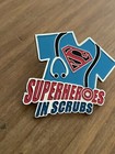 SUPERMAN "S" Chest Insignia Logo Superheroes In Scrubs DC Comics Nurse Doctor — photo 5