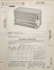SAMS PHOTOFACT SERVICE MANUAL 427-4 ARVIN RADIO 2581 1.43800