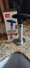 VacuVin Pineapple Slicer Corer Stainless Steel Fruit Tool w/box