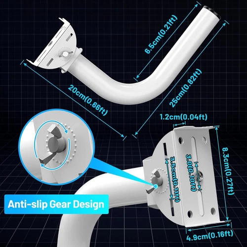 3KM WiFi Bridge Point to Point 5.8G 100Mbps Outdoor CPE+Installation Bracket - 第 12/14 張圖片