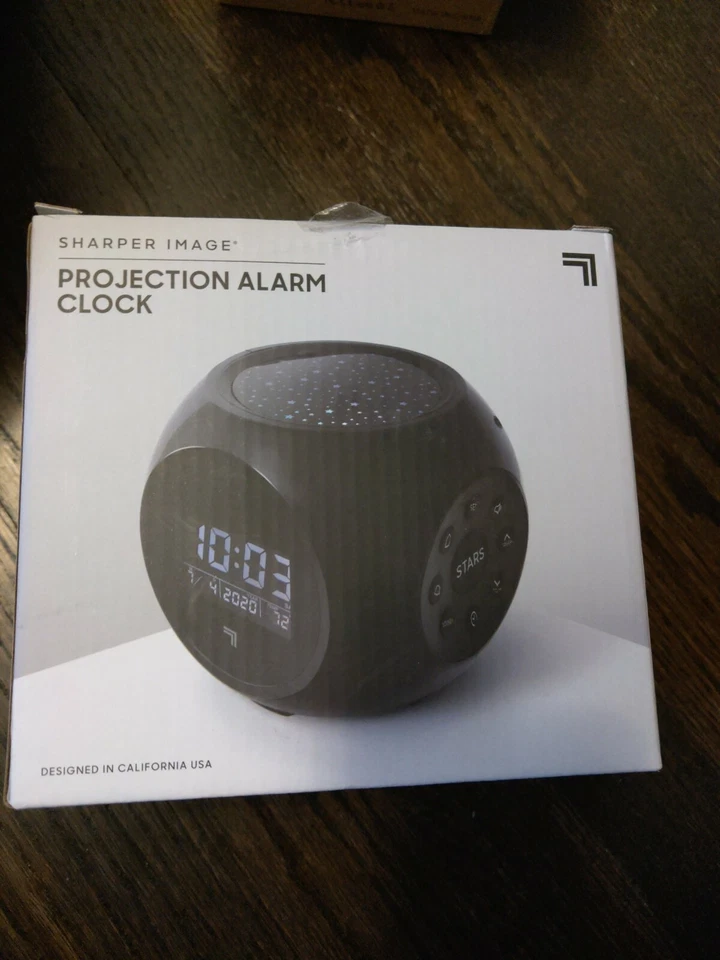 Sharper Image Projection Alarm Clock Battery Operated New  - Image 2 of 4