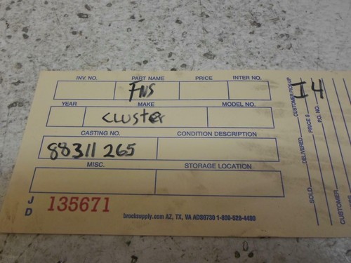 SPEEDOMETER INSTRUMENT CLUSTER MERCEDES BENZ C-CLASS 1999 88 311 265 OEM 106K MI - Picture 5 of 5