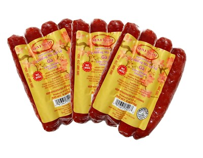 Japanese Chinese style sausage 3 packs of chicken 27oz No MSG Made In USA