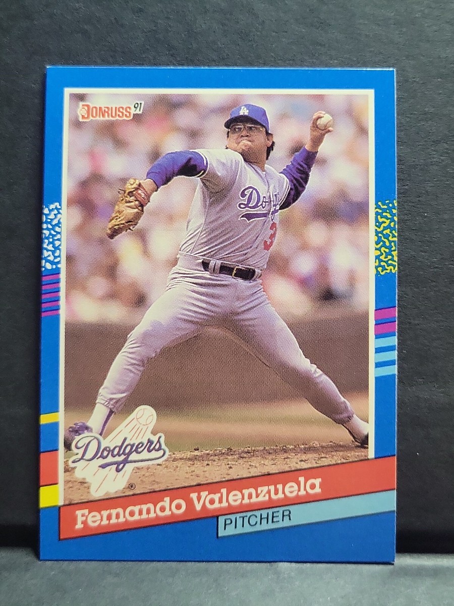 91 Donruss Baseball Card Fernando Valenzuela LA Dodgers #127