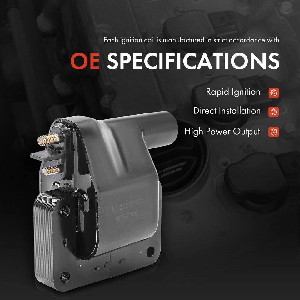 Bobina de encendido para Dodge Ram 50 2,4 L Eagle Vista 2,0 L Mitsubishi Mighty Max 2,4 L Foto 2 de 4