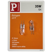 Paulmann 35W Doppelpack G4 Halogen Stiftsockel 12V Bi Pin Mini Birne Steckbirne