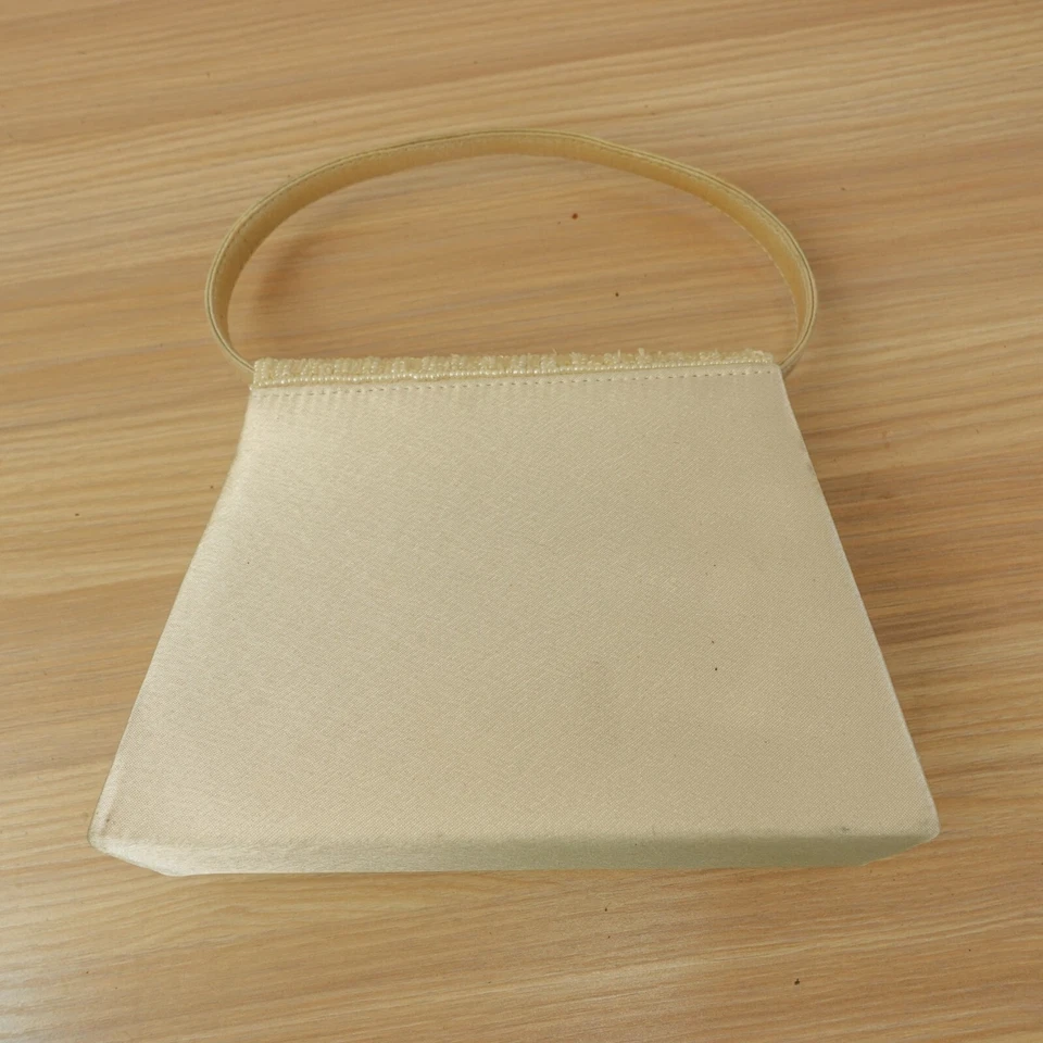 Mini Bolso Bijoux Terner Noche Asa Superior Blanco Perla Cuentas DE COLECCIÓN DEFECTO Foto 4 de 4