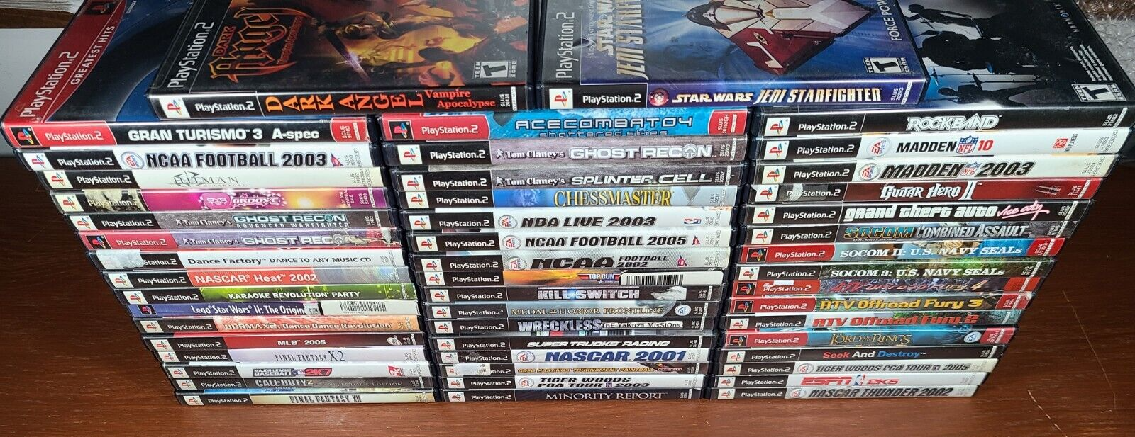 Lot of 50 Sony Playstation 2 PS2 Games Wholesale Lot Bundle