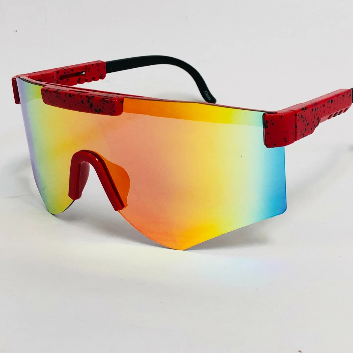 Red Mirror Lens Sunglasses Women Sport Golfing Driving Biking