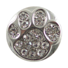 Mini Snap Jewelry Paw Print Dog Rhinestone fits 12mm Petite Ginger  Accessories