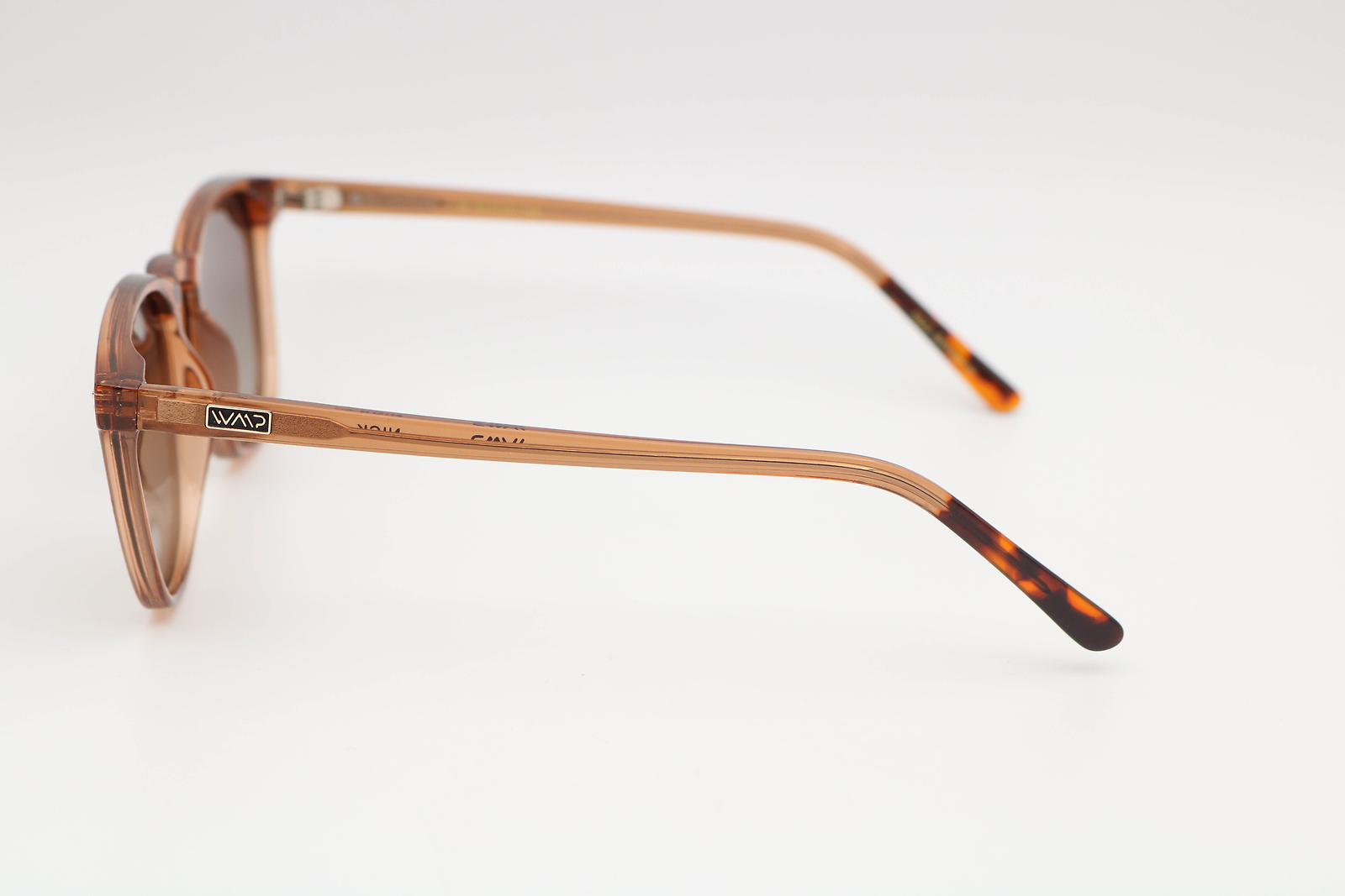 Wmp Nick Crystal Brown/Brown Browline Polarized Sunglasses 52-20-148