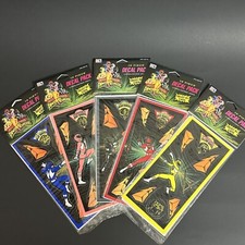 VTG Mighty Morphin Power Rangers 5 Sticker Packs 16 Pieces Each NOS