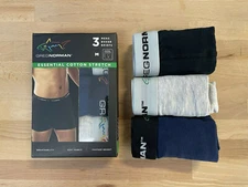 Greg Norman Men's Essential Cotton Stretch 3-Pack Boxer Briefs Size M