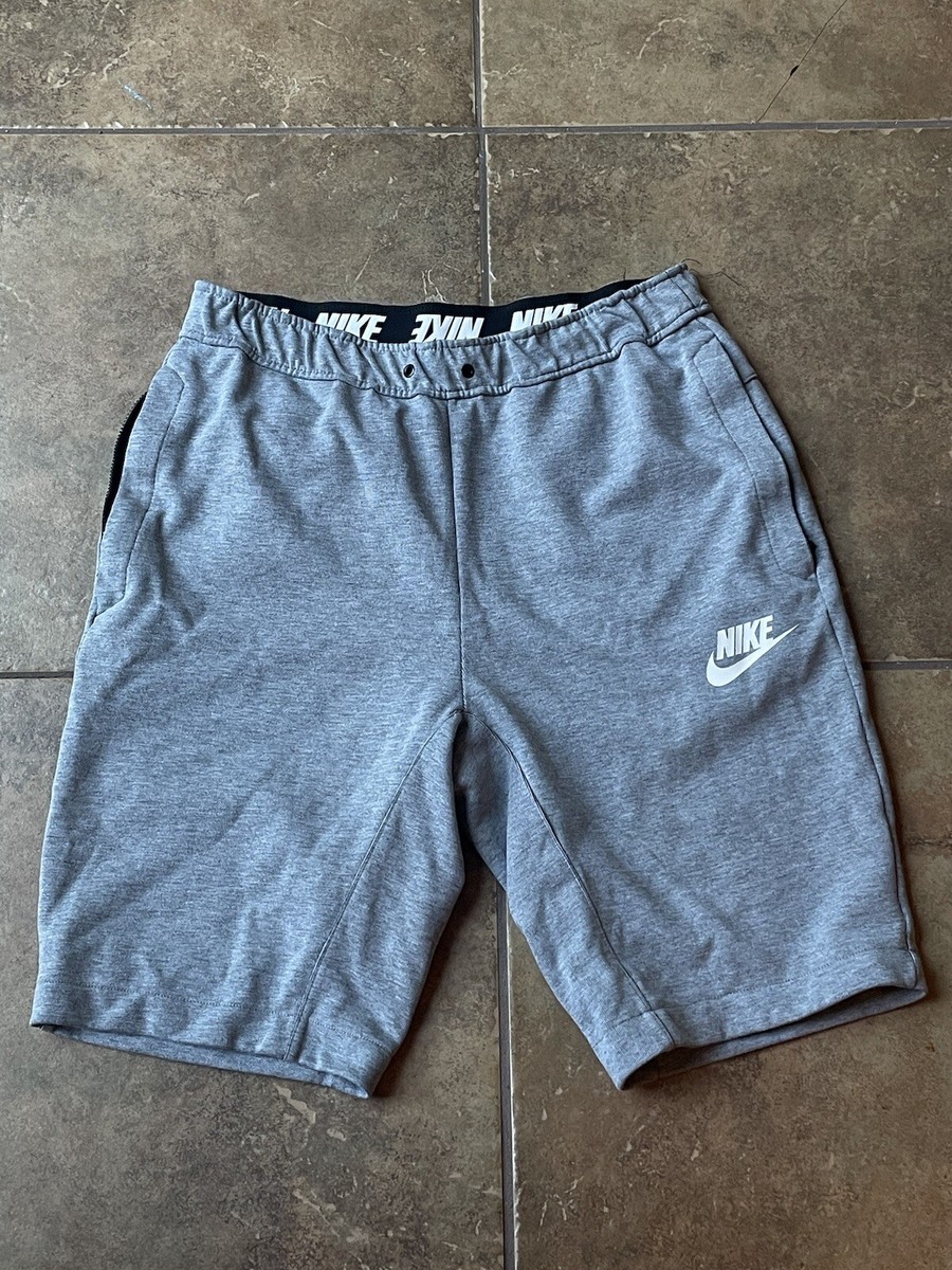 gray sweatshorts nike