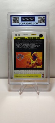 2020-21 Mitchell Robinson Panini Flux #118 SSP Gold Pulsar CCG GM