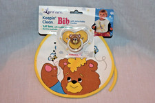 NEW LUV N' CARE VINTAGE 1997 BEAR WITH BEES BIB WITH PACIFIER