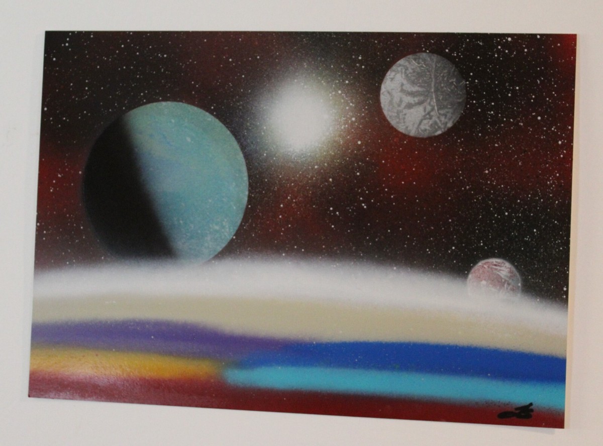 Spray Paint Art Poster Board