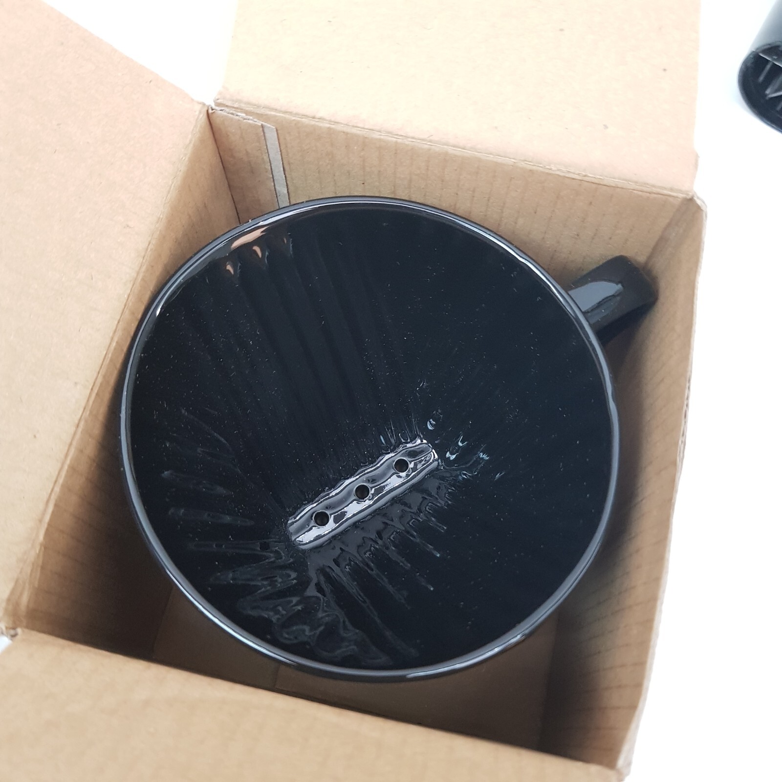 Kalita Ceramic Coffee Dripper Black for 2-4 Cups #02005 For Pour Over Filters