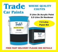 FORD ELECTRIC BLUE 2K ACRYLIC CAR PAINT GLOSS 5 Litre and 2.5 Litre 2K HARDENER