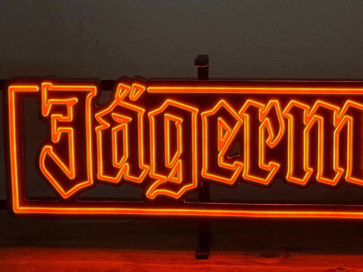 JAGERMEISTER LED BAR SIGN MAN CAVE GARAGE DECOR LIGHTED SIGN JAGER