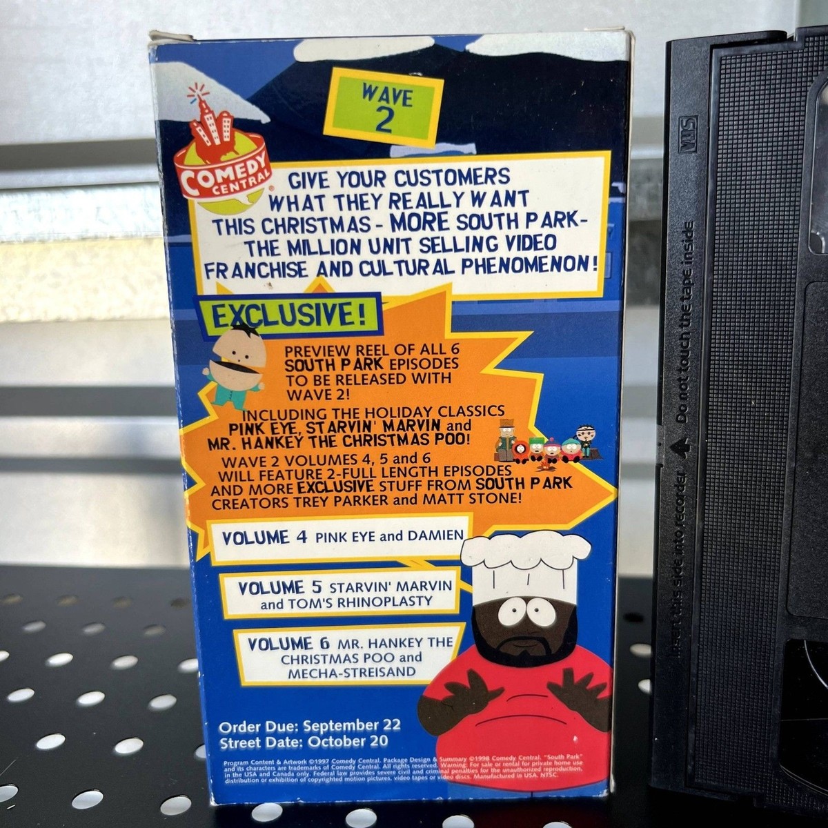 South Park VHS Wave 2 Screening Copy 6 Episodes Comedy