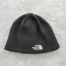 The North Face Fleece Lined Knit Jim Beanie Hat Unisex Black Grunge Outdoor Cold