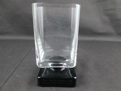 Square Disaronno Amaretto Barware Cordial Glass, Black Base, 4.25 x 2.25''