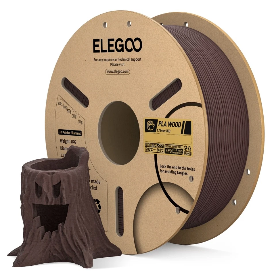 ELEGOO Wood PLA (5x1kg mix)