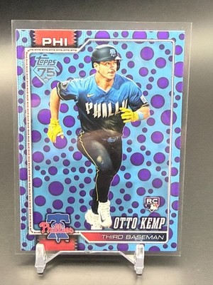 2026 Topps EASTER BLUE/PURPLE DOTS SP Otto Kemp ROOKIE #187 - Phillies