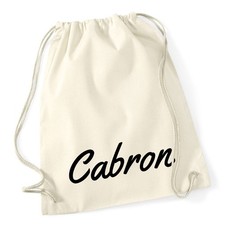 Turnbeutel Cabron spanisch Schriftzug Geschenkidee Cabron Geschenk Pr&auml;sent Mitbr