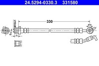 ATE 24.5294-0330.3 Bremsschlauch FüR Hyundai KIA