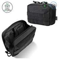 EDC Tasche 500D Cordura Nylon Taktische Werkzeugtasche Schwarz