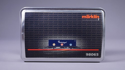 Spur Z Märklin 98065 Containerwagen Blausiegel in OVP #BK_553 | Condition: Gebraucht