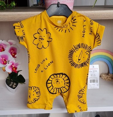 Fred & Flo baby boys bodysuit short sleeve summer romper size 56 jumpsuit