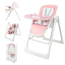 High Chairs for Babies and Toddlers Foldable High Chair Adjustable with Recli...