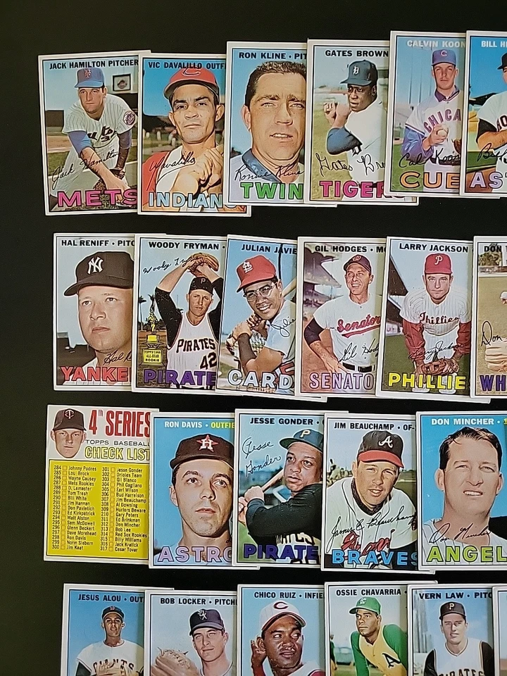 1967 Topps Baseball Card Lot - 50 Different - W/ Jack Hamilton and Steve Hargan - Image 2 of 4