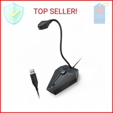 CMTECK Computer Microphone, G006Plus USB Desktop Condenser PC Laptop Mic, Mute B