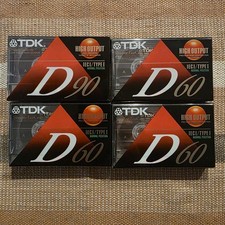 TDK D90 D60 IECI/TYPEI High Output Blank Cassette Tapes Lot of 4