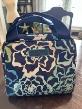 Vera Bradley Insulated Lunch Bag Katalina Blue Retired Pattern EUC
