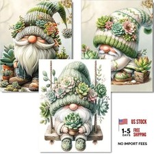 OFRKE Diamond Painting Kits for Adults,3 Pack Succulents Dwarf 3pcs-Green Dwarf